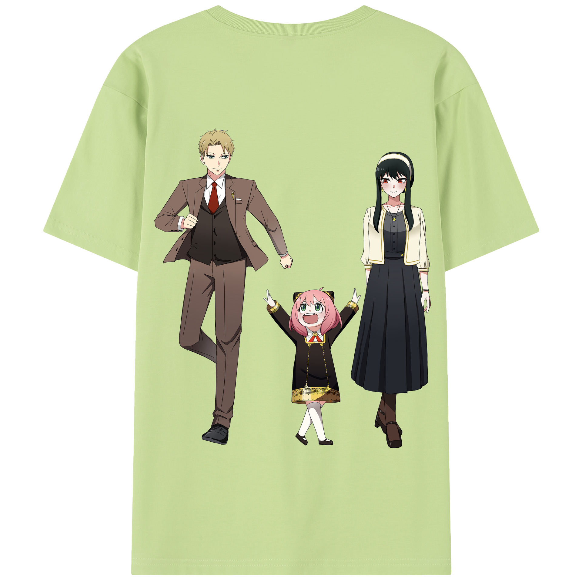（画像用） SPY×FAMILY间谍家家酒 綿100％半袖Tシャツ（背面プリント）